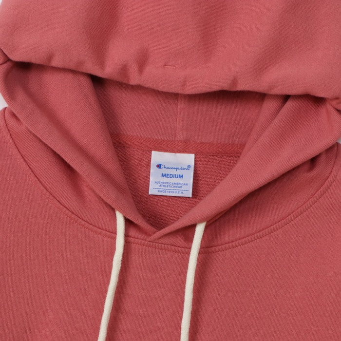 25ssチャンピオンCHAMPIONCW-Y107HOODEDSWEATSHIRトップススウェットパーカーフーディプルオーバー長袖ロゴ刺繍リラックスジムトレーニングトレーニングウェアレディースウィメンズカジュアル普段着部活運動フードスポーツタウンウェア可愛い