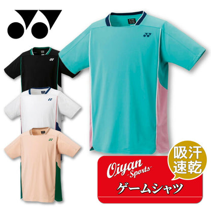 25ssヨネックスYONEX10627ユニゲームシャツゲームシャツTシャツシャツバドミントン速乾