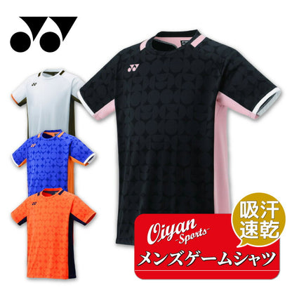 25fwヨネックスYONEX10638メンズゲームシャツゲームシャツバドミントンベリークールエアリリース吸汗速乾UVカット制電ストレッチメンズ