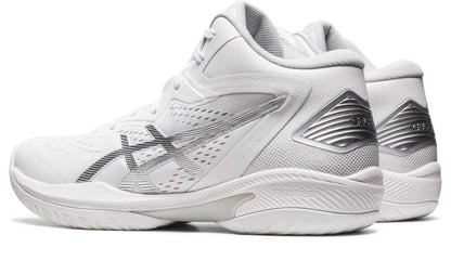 アシックスasics23ss1063A063バスケットボールシューズユニセックスGELHOOPV15WHITE/PURESILVER(100)バッシュフィット安定軽量クッション性耐久性スタンダード幅グリップ衝撃緩和ゴム底ゲルフープホワイト大きいサイズ