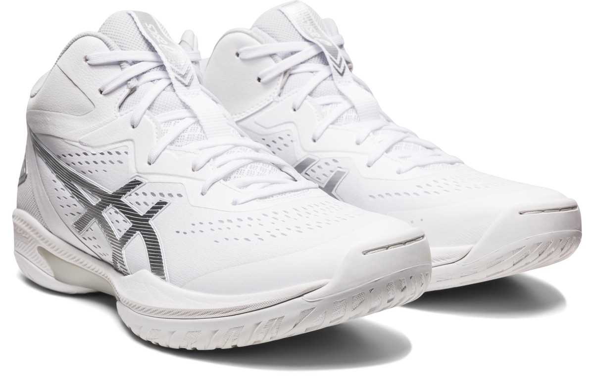 アシックスasics23ss1063A063バスケットボールシューズユニセックスGELHOOPV15WHITE/PURESILVER(100)バッシュフィット安定軽量クッション性耐久性スタンダード幅グリップ衝撃緩和ゴム底ゲルフープホワイト大きいサイズ