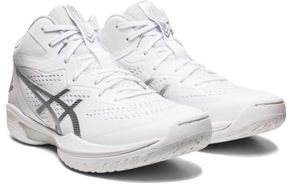 アシックスasics23ss1063A063バスケットボールシューズユニセックスGELHOOPV15WHITE/PURESILVER(100)バッシュフィット安定軽量クッション性耐久性スタンダード幅グリップ衝撃緩和ゴム底ゲルフープホワイト大きいサイズ