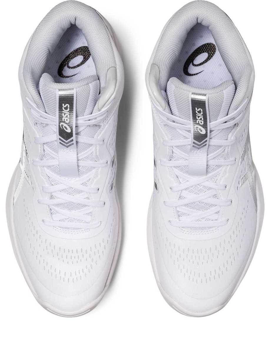 アシックスasics23ss1063A063バスケットボールシューズユニセックスGELHOOPV15WHITE/PURESILVER(100)バッシュフィット安定軽量クッション性耐久性スタンダード幅グリップ衝撃緩和ゴム底ゲルフープホワイト大きいサイズ