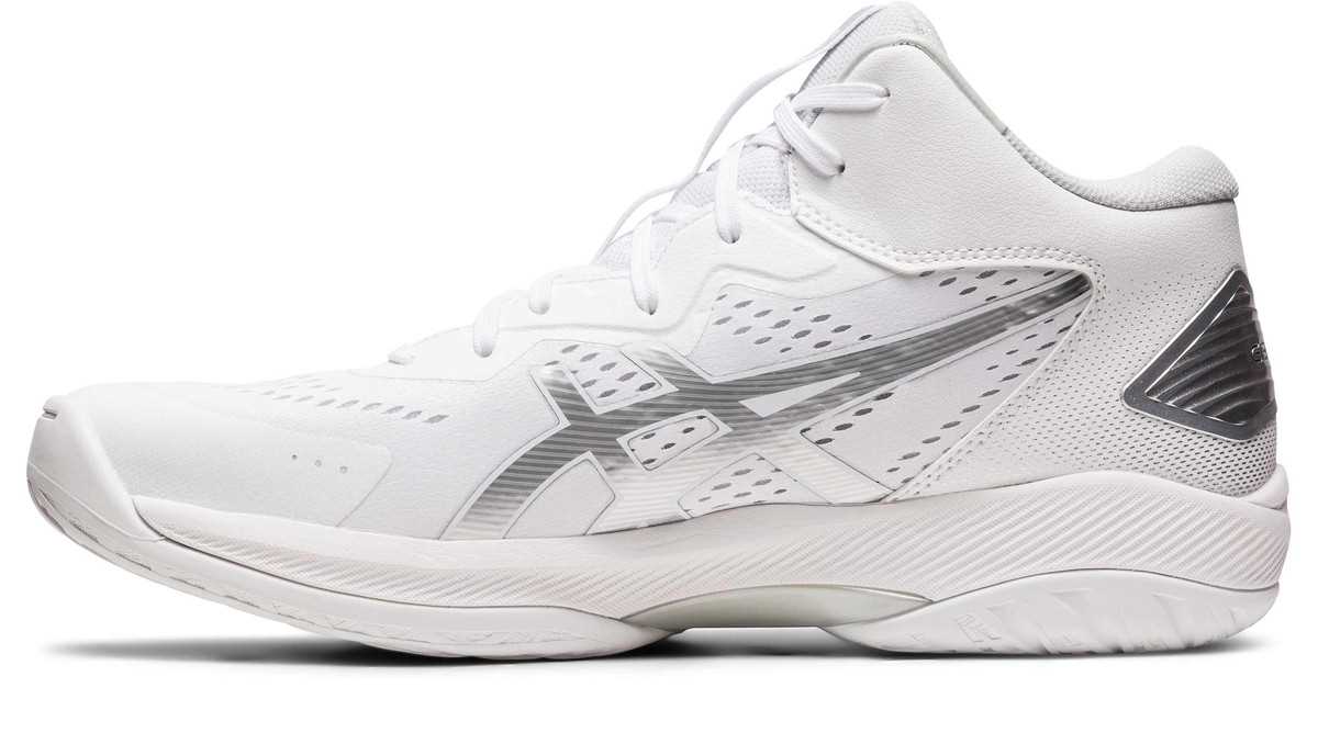 アシックスasics23ss1063A063バスケットボールシューズユニセックスGELHOOPV15WHITE/PURESILVER(100)バッシュフィット安定軽量クッション性耐久性スタンダード幅グリップ衝撃緩和ゴム底ゲルフープホワイト大きいサイズ