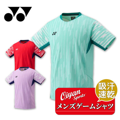 25fwヨネックスYONEX10644メンズゲームシャツゲームシャツバドミントン半そでベリークールドライエアリリース吸汗速乾UVカット制電ストレッチメンズ