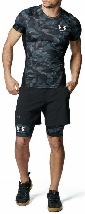 24ssアンダーアーマーUNDERARMOUR138478541コンプレッションS/Sシャツインナーコンプレッション着圧汗吸収発散吸汗速乾通気性ストレッチ性伸縮性筋トレランニングテニスマラソンラグビーバスケットボールサッカーフットサル野球