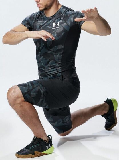 24ssアンダーアーマーUNDERARMOUR138478541コンプレッションS/Sシャツインナーコンプレッション着圧汗吸収発散吸汗速乾通気性ストレッチ性伸縮性筋トレランニングテニスマラソンラグビーバスケットボールサッカーフットサル野球