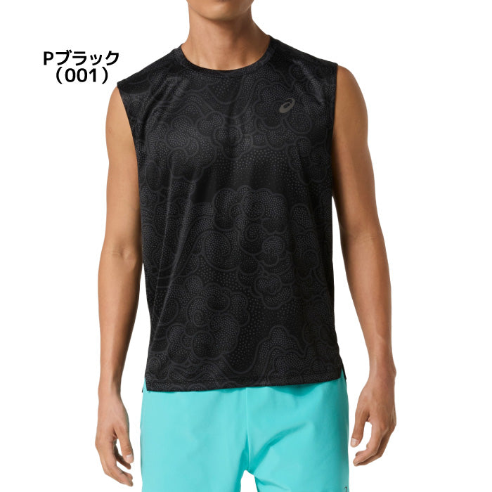 26aw アシックス ASICS 2011D649 グラフィックスリーブレストップ グラフィックスリーブレストップ 吸汗速乾 ランニング