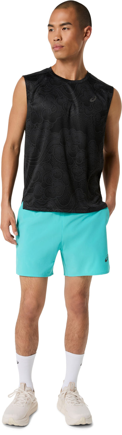 26aw アシックス ASICS 2011D649 グラフィックスリーブレストップ グラフィックスリーブレストップ 吸汗速乾 ランニング