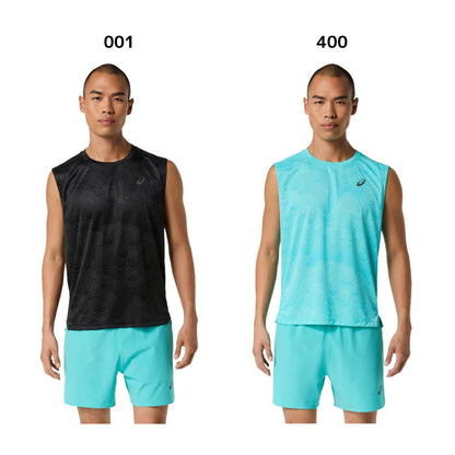 26aw アシックス ASICS 2011D649 グラフィックスリーブレストップ グラフィックスリーブレストップ 吸汗速乾 ランニング