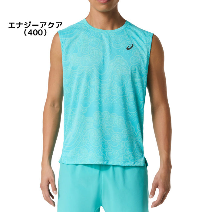 26aw アシックス ASICS 2011D649 グラフィックスリーブレストップ グラフィックスリーブレストップ 吸汗速乾 ランニング