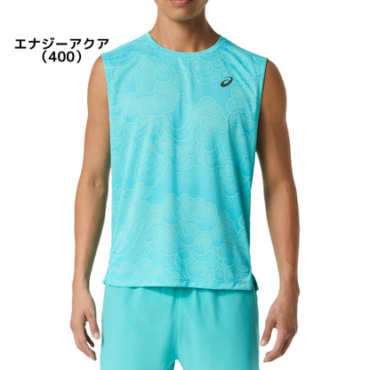 26aw アシックス ASICS 2011D649 グラフィックスリーブレストップ グラフィックスリーブレストップ 吸汗速乾 ランニング