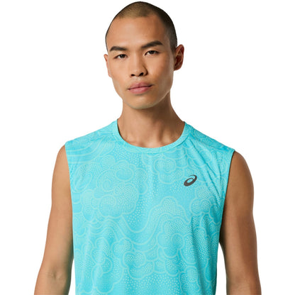 26aw アシックス ASICS 2011D649 グラフィックスリーブレストップ グラフィックスリーブレストップ 吸汗速乾 ランニング