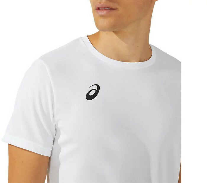 24fwアシックスASICS2031D729ドライ半袖シャツ(リサイクル素材)サッカー半袖Tシャツシャツメンズ吸汗速乾ドライ快適軽量リサイクル素材サークルスクール部活練習フットサルジムトレーニングランニングフィットネススポーツ黒白青紺赤