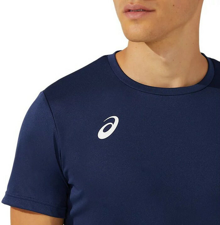 24fwアシックスASICS2031D729ドライ半袖シャツ(リサイクル素材)サッカー半袖Tシャツシャツメンズ吸汗速乾ドライ快適軽量リサイクル素材サークルスクール部活練習フットサルジムトレーニングランニングフィットネススポーツ黒白青紺赤