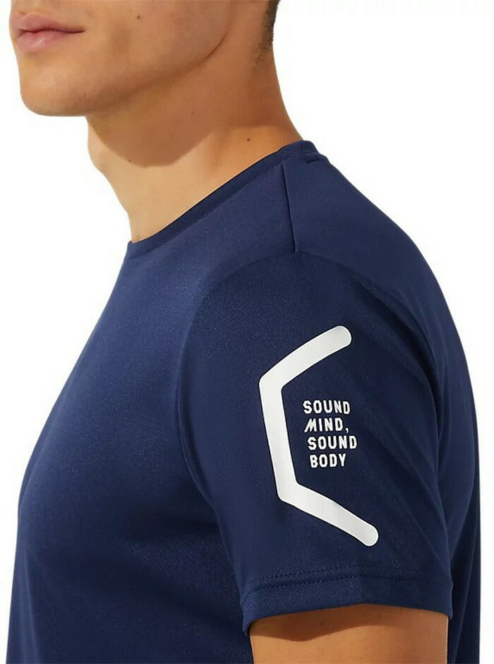 24fwアシックスASICS2031D729ドライ半袖シャツ(リサイクル素材)サッカー半袖Tシャツシャツメンズ吸汗速乾ドライ快適軽量リサイクル素材サークルスクール部活練習フットサルジムトレーニングランニングフィットネススポーツ黒白青紺赤