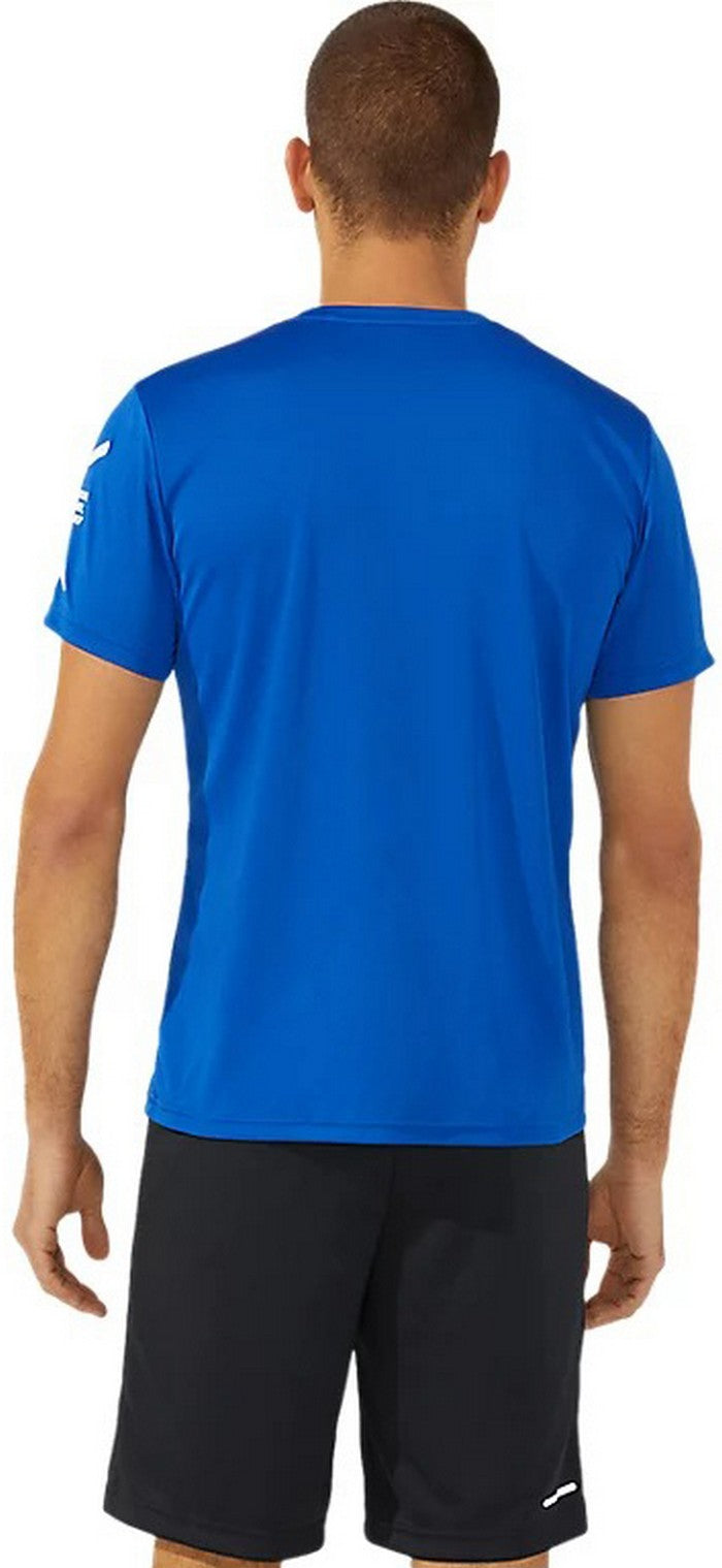24fwアシックスASICS2031D729ドライ半袖シャツ(リサイクル素材)サッカー半袖Tシャツシャツメンズ吸汗速乾ドライ快適軽量リサイクル素材サークルスクール部活練習フットサルジムトレーニングランニングフィットネススポーツ黒白青紺赤