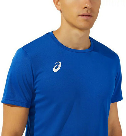 24fwアシックスASICS2031D729ドライ半袖シャツ(リサイクル素材)サッカー半袖Tシャツシャツメンズ吸汗速乾ドライ快適軽量リサイクル素材サークルスクール部活練習フットサルジムトレーニングランニングフィットネススポーツ黒白青紺赤