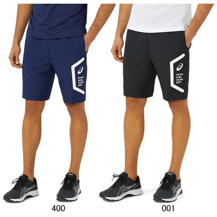 24fwアシックスASICS2031E054ドライクロスハーフパンツトレーニングウエアジャージトレーニングパンツ短パンハーフパンツ吸汗速乾ドライスリムメンズリサイクル素材ジムトレーニング部活スクールランニングサッカーフットサルHEXAGONヘキサゴン