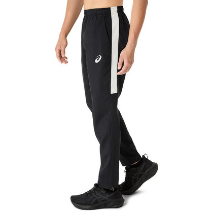 25ssアシックスASICS2031E966ドライクロスロゴテープパンツトレーニングウエアジャージトレーニングパンツロングパンツ吸汗速乾ドライメンズUVケア紫外線対策リサイクル素材ジムトレーニング学校部活スクールランニングスポーツジョギング