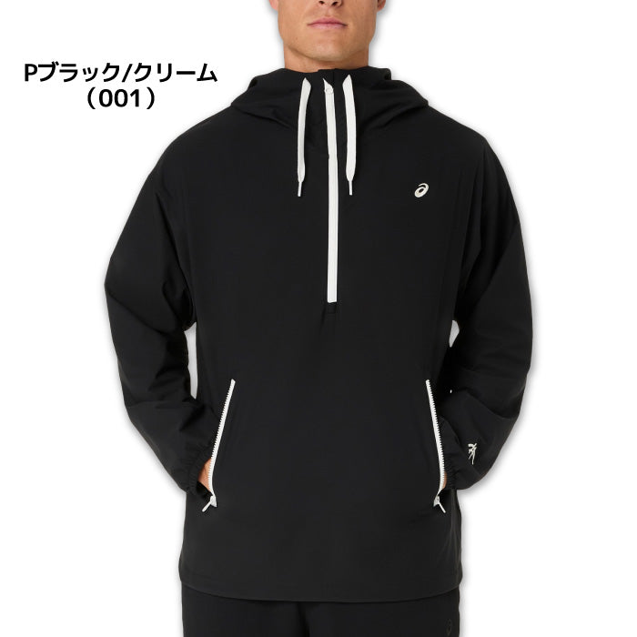 26fw アシックス ASICS 2033C015 HERITAGEダブルウィーブリラックスジャケット ストレッチ 二重織 ハーフジップ