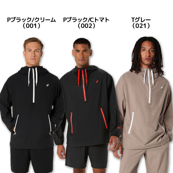 26fw アシックス ASICS 2033C015 HERITAGEダブルウィーブリラックスジャケット ストレッチ 二重織 ハーフジップ