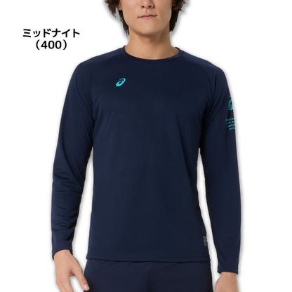 26fw アシックス ASICS 2033C187 ドライロゴグラフィック長袖シャツ 吸汗速乾 グラフィック ロンT