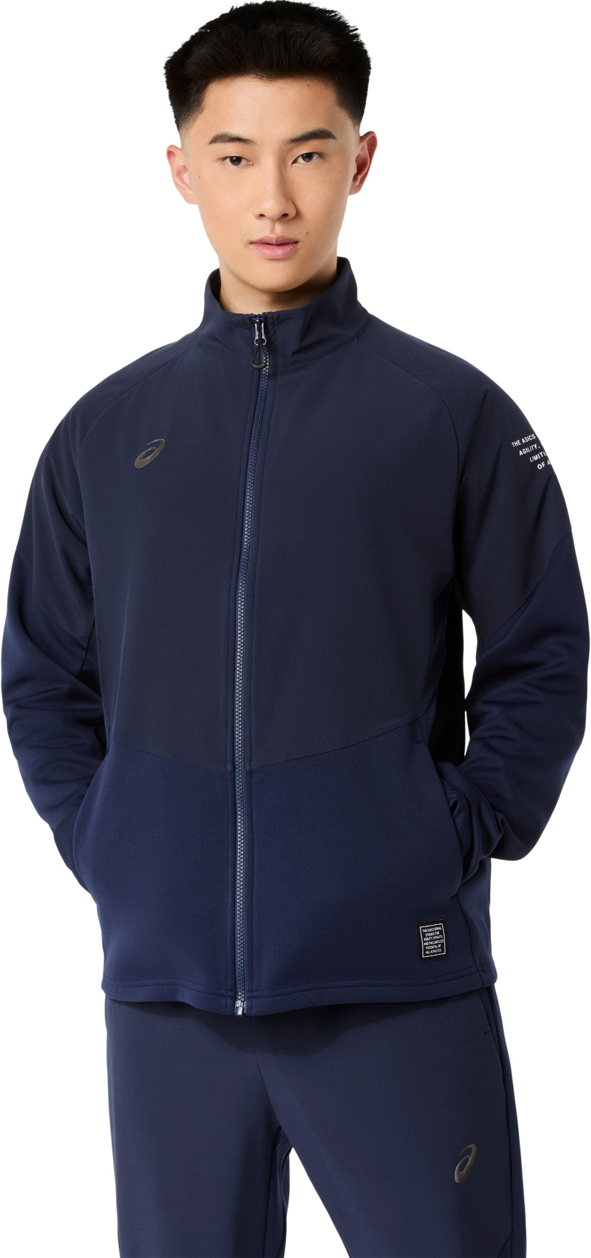 26fw アシックス ASICS 2033C198 ドライハイブリットニットジャケット 吸汗速乾 はっ水 ストレッチ
