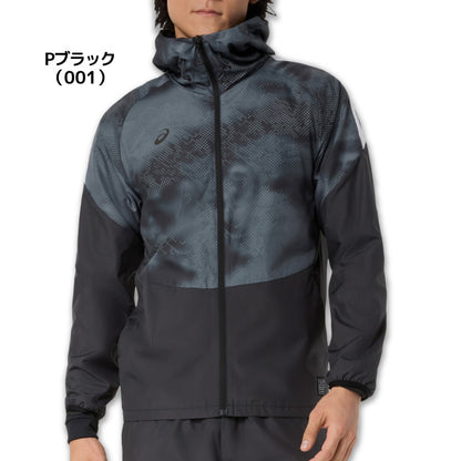 26fw アシックス ASICS 2033C206 裏トリコットウインドブレーカーフーディー 吸湿発熱 防風 はっ水 フード付き トレーニング