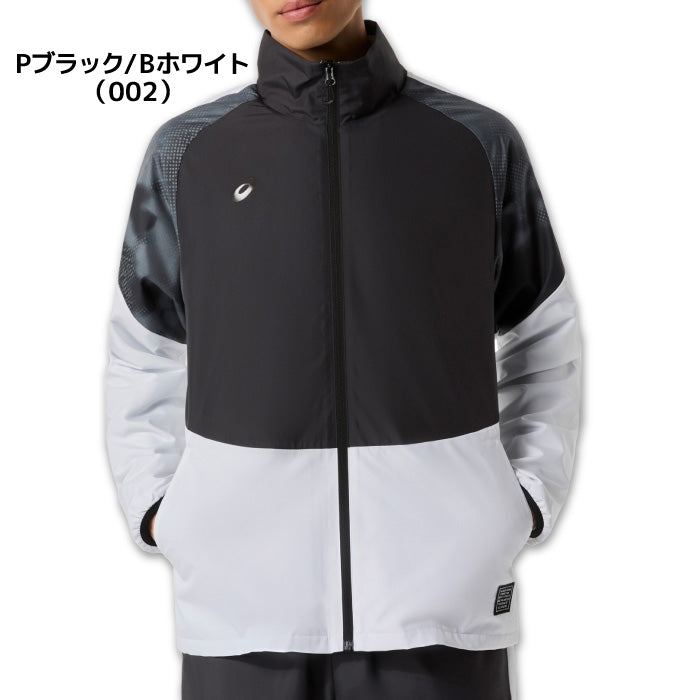 26fw アシックス ASICS 2033C207 裏トリコットウインドブレーカージャケット 吸湿発熱 防風 はっ水 JAPONISMグラフィック