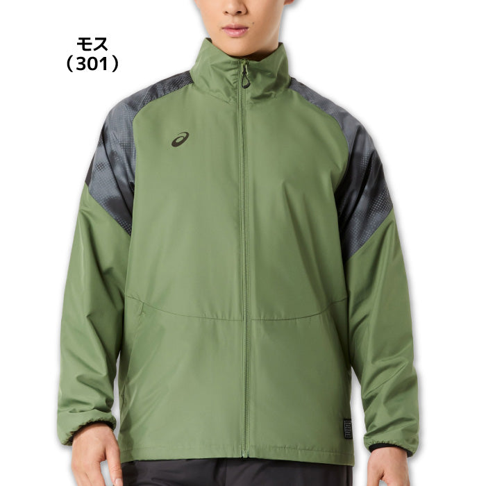 26fw アシックス ASICS 2033C207 裏トリコットウインドブレーカージャケット 吸湿発熱 防風 はっ水 JAPONISMグラフィック