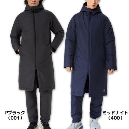 26fw アシックス ASICS 2033C212 中わたロングコート 吸湿発熱 中わた 防風 はっ水 ベンチコート 防寒