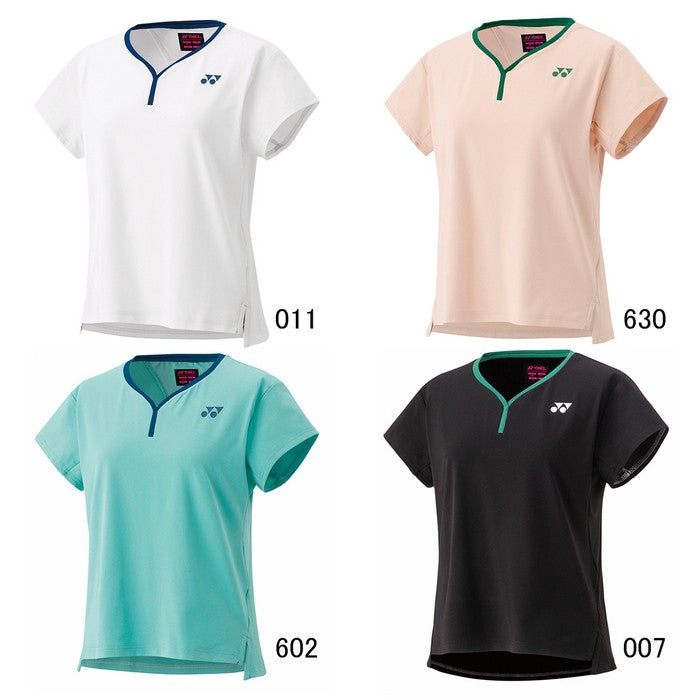 25ssヨネックスYONEX20837ウィメンズゲームシャツシャツTシャツ練習試合ゲームシャツバドミントンUVカット吸汗速乾