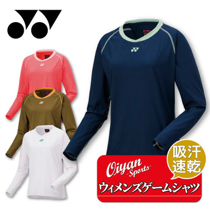 25ssヨネックスYONEX20840ウィメンズゲームシャツ(ロングスリーブ)ゲームシャツ長そでレディースバドミントン吸汗速乾
