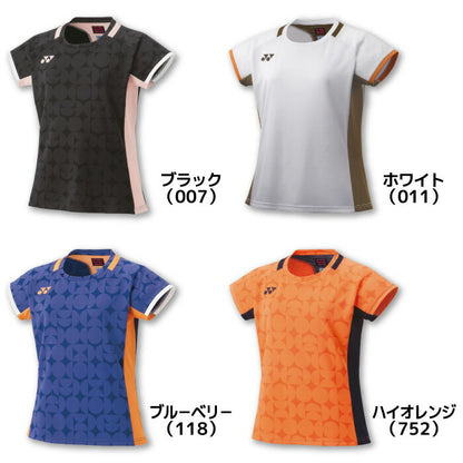 25fwヨネックスYONEX20852ウィメンズゲームシャツゲームシャツトップスレディースバドミントン吸汗速乾UVカット制電ストレッチ