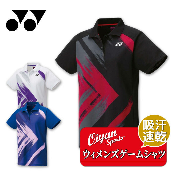25fwヨネックスYONEX20969ウィメンズゲームシャツゲームシャツ半袖半そで吸汗速乾UVカット制電レディースバドミントンテニス