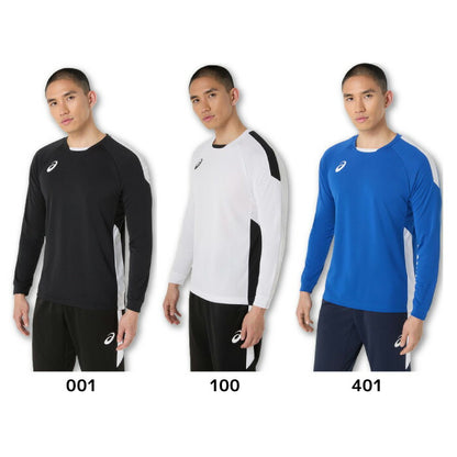 25fwアシックスASICS2101A308ゲームシャツ(長袖)サッカー長袖シャツシャツ長袖Tシャツ吸汗速乾フットサルジュニアメンズサッカーウエア