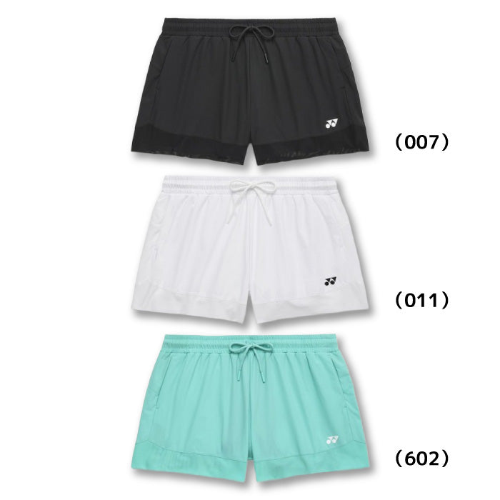 26ss ヨネックス YONEX 25116 ウィメンズショートパンツ インナースパッツ付き ショートパンツ UVカット