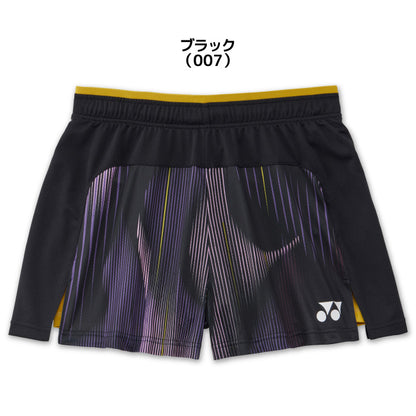 26fw ヨネックス YONEX 25123 ウィメンズショートパンツ インナースパッツ付き ショートパンツ 審査合格品