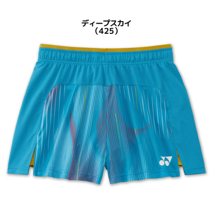 26fw ヨネックス YONEX 25123 ウィメンズショートパンツ インナースパッツ付き ショートパンツ 審査合格品
