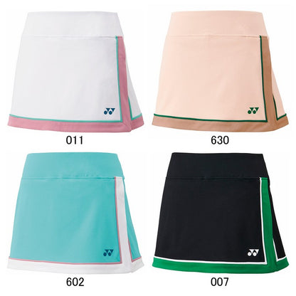 25ssヨネックスYONEX26149ウィメンズスカート(インナースパッツツキ)スカートインナー付きボトムバドミントンレディース吸汗