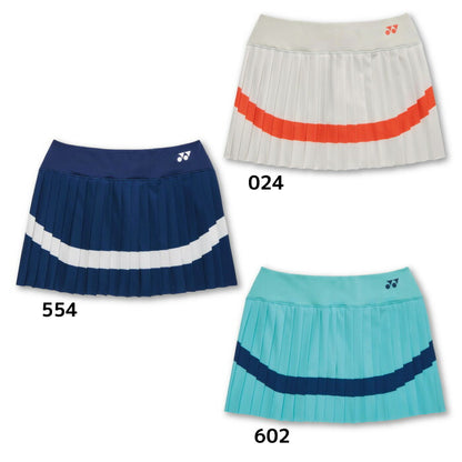 26ssヨネックスYONEX26184ウィメンズスカート(インナースパッツ付)スカートインナー付きショートパンツボトムステニスバドミントンレディース吸汗速乾制電
