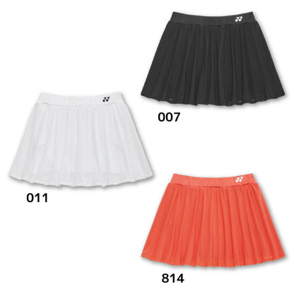 26ssヨネックスYONEX26190ウィメンズスカート(インナースパッツ付)スカートインナー付きショートパンツボトムステニスバドミントンレディース制電
