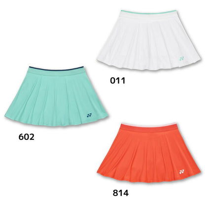 26ssヨネックスYONEX26293ウィメンズスカート(インナースパッツ付)スカートインナー付きインナースパッツショートパンツボトムステニスバドミントンレディース吸汗速乾制電UVUVカット