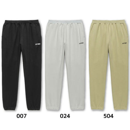 26ssヨネックスYONEX30119ユニスウェットパンツロングパンツスウェットトレーニングパンツメンズユニセックスUVカット制電