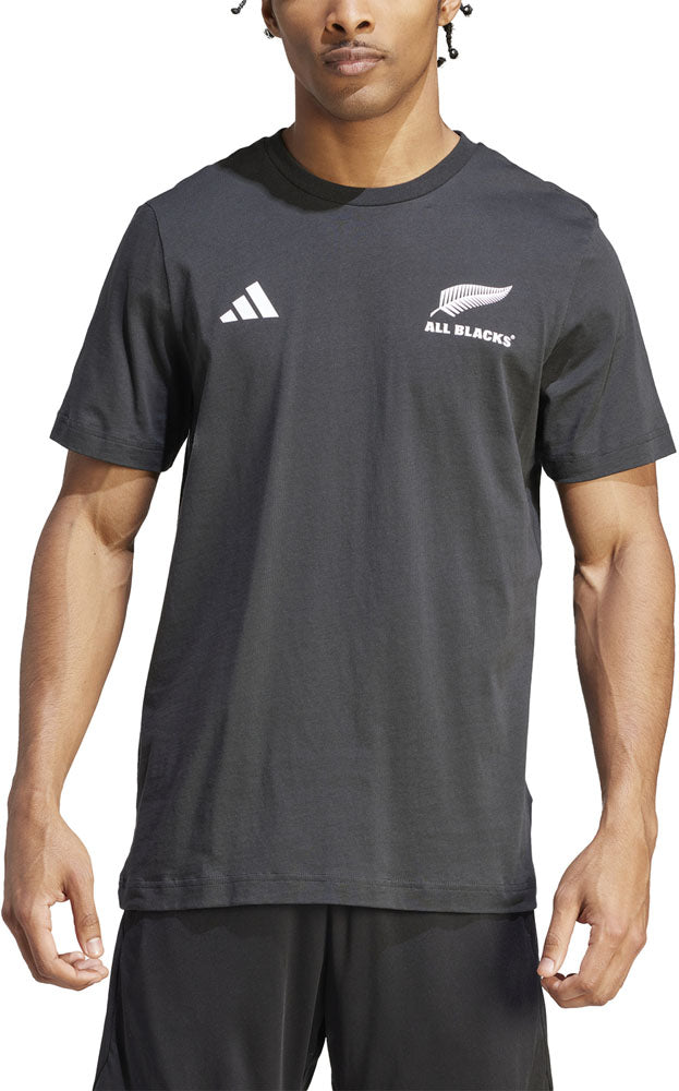 アディダスadidasIJJ38MRUGBYALLBLACKSRWCTシャツブラックIK7127ラグビージャージラガーシャツオールブラックス肌触りコットン半そで綿大きいサイズ輸入限定2023サポーターリサイクル練習着メンズ黒フランス大会