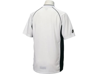 24fwアシックスASICSBAD013ベースボールシャツベースボールシャツ半袖半そでボタンTシャツティーシャツゲームシャツシャツ練習練習着試合試合着移動着遠征合宿吸汗UVUV対策紫外線チーム学校スクール野球ソフトボール