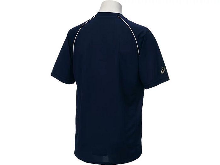 24fwアシックスASICSBAD013ベースボールシャツベースボールシャツ半袖半そでボタンTシャツティーシャツゲームシャツシャツ練習練習着試合試合着移動着遠征合宿吸汗UVUV対策紫外線チーム学校スクール野球ソフトボール