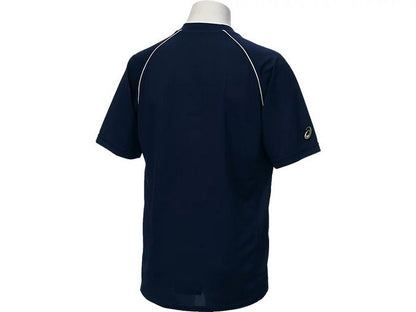 24fwアシックスASICSBAD013ベースボールシャツベースボールシャツ半袖半そでボタンTシャツティーシャツゲームシャツシャツ練習練習着試合試合着移動着遠征合宿吸汗UVUV対策紫外線チーム学校スクール野球ソフトボール