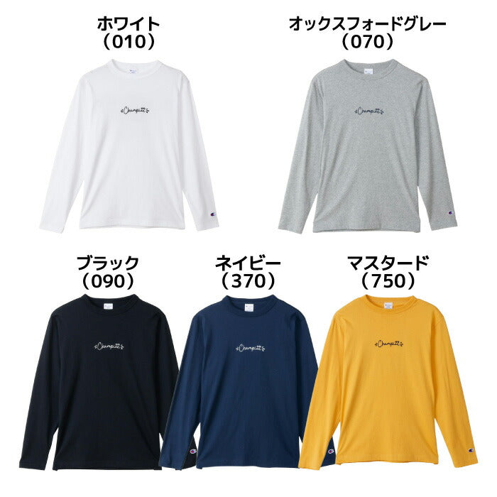25fwチャンピオンCHAMPIONC3-C421LONGSLEEVEロングスリーブシャツロンT長袖丸首メンズ